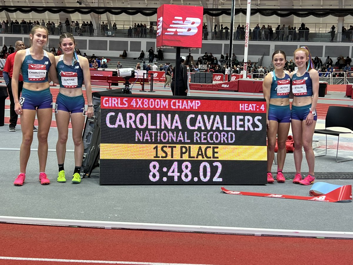 🇺🇸 New American Record: 4x800M 🇺🇸

It was a historically great weekend in Boston for this historically great squad!

💫4x800 National Champs: US #1 All-Time
💫DMR National Champs: US #7 All-Time
💫4xMile Runner Up: US #3 All-Time

GO CAVS!! <a href="/cuttytrack/">Dustin Allen</a>