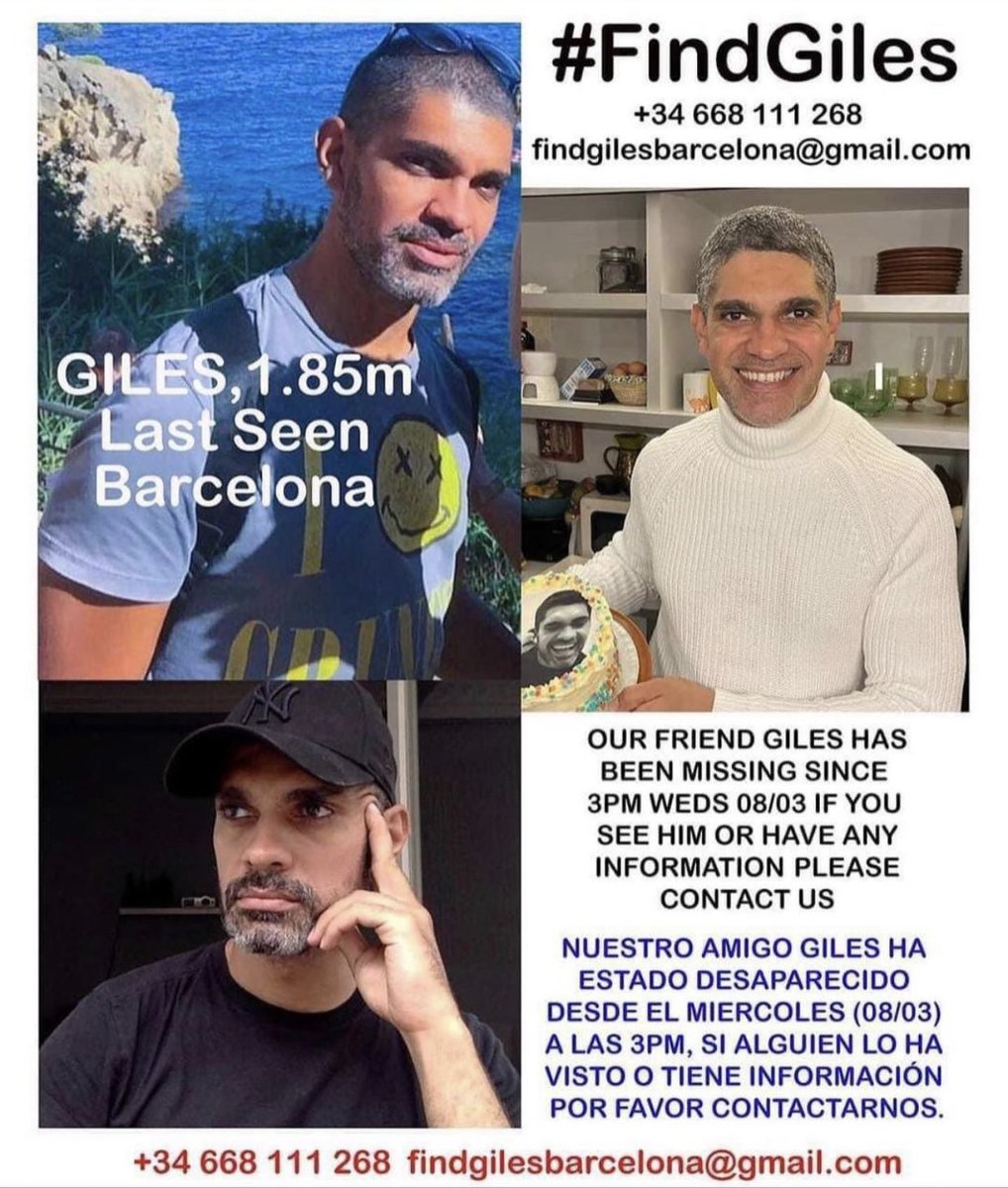 Please if you can repost this Giles is beautiful person.