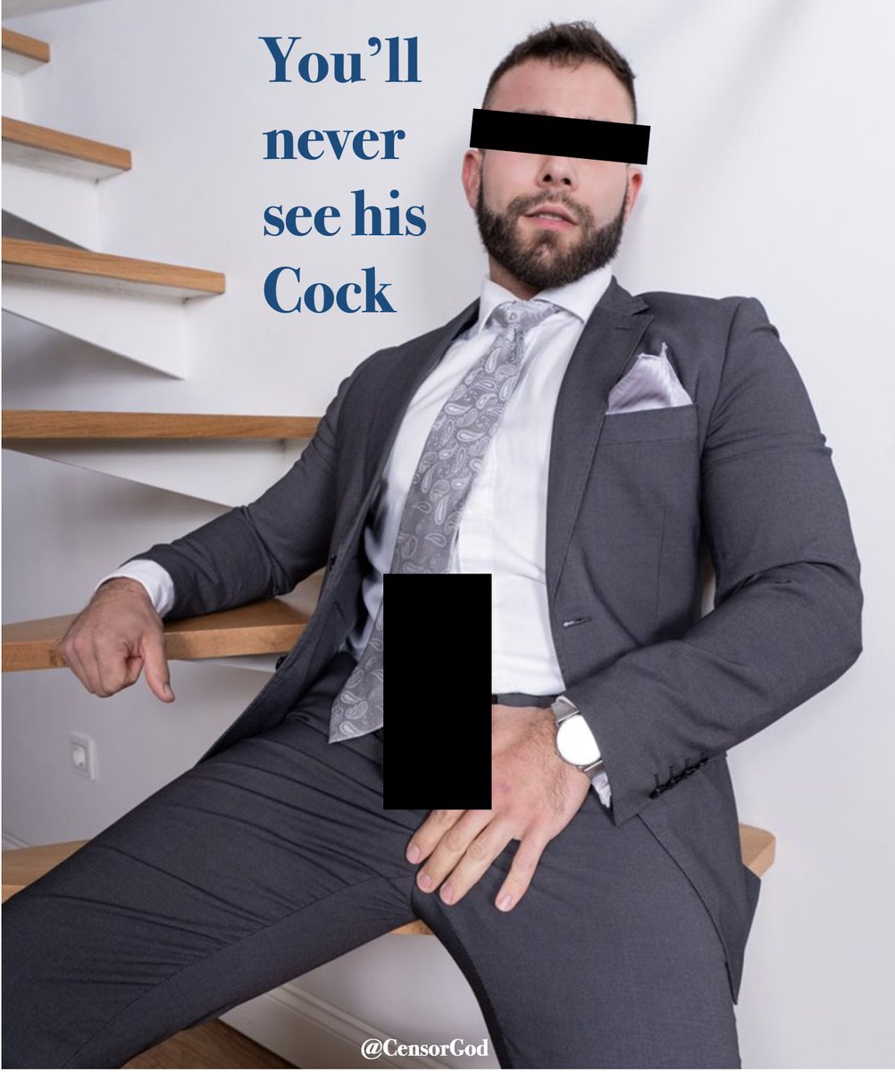 CensorGod's tweet photo. You’ll never see his Cock 
#censor #porn #gay #fag #findom #cashmaster #cock #alpha #master https://t.co/Y6gMK2Ez43