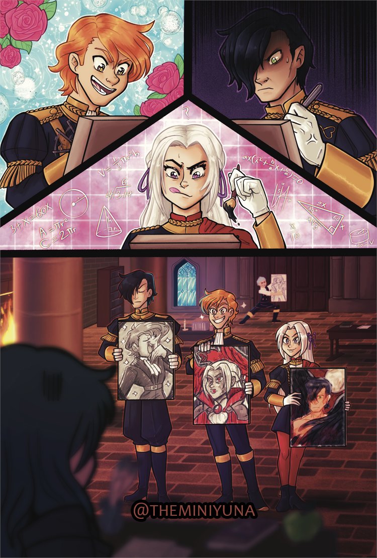 THEminiyuna's tweet photo. I was so blessed to make a piece for @AdrestianTrio ! I loved this zine so very much, this was one of my hardest pieces to work on but i am so proud of it! Leftovers are going on so make sure to check it out! https://t.co/0TDq9caUN7