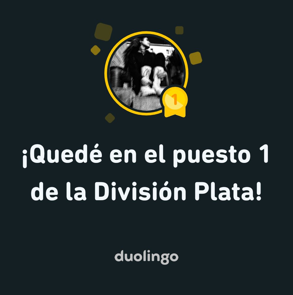 CherryBekath's tweet photo. Vamoooooos! Subí de puesto en mi división. Duolingo es gratis, divertido y efectivo para aprender idiomas. ¡Te invito a aprender conmigo! https://t.co/PtkmKORKcN https://t.co/sr5yYGNB5u