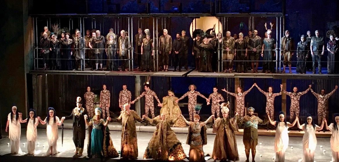 FizzBuckland's tweet photo. I feel like I’ve only just come to after last night’s breathtaking opening of #Akhnaten @E_N_O. It’s always exciting to perform at our beloved Coliseum, a privilege to do it while nursing my baby, &amp; an honour to be in such an iconic production. 📸 Lauren Young #ChooseOpera https://t.co/lhJPU7xezs