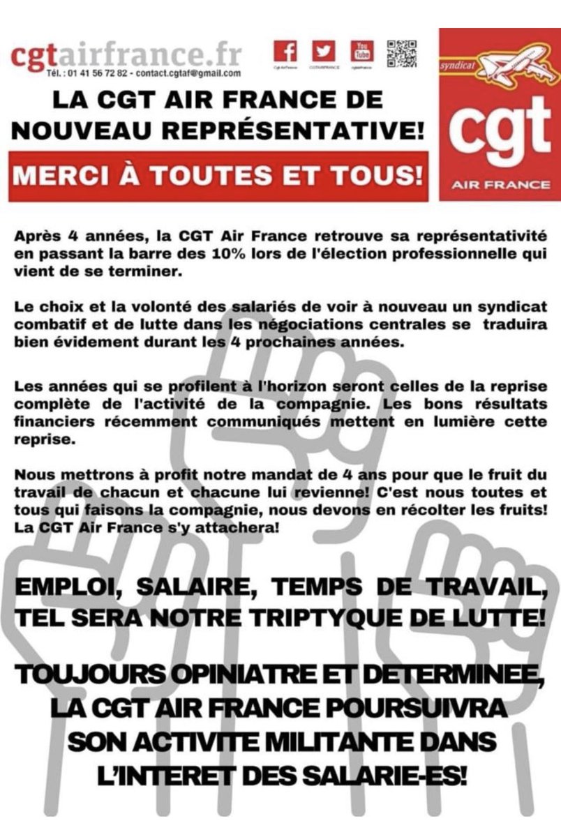 CGT AIR FRANCE (@cgtairfrance) on Twitter photo 