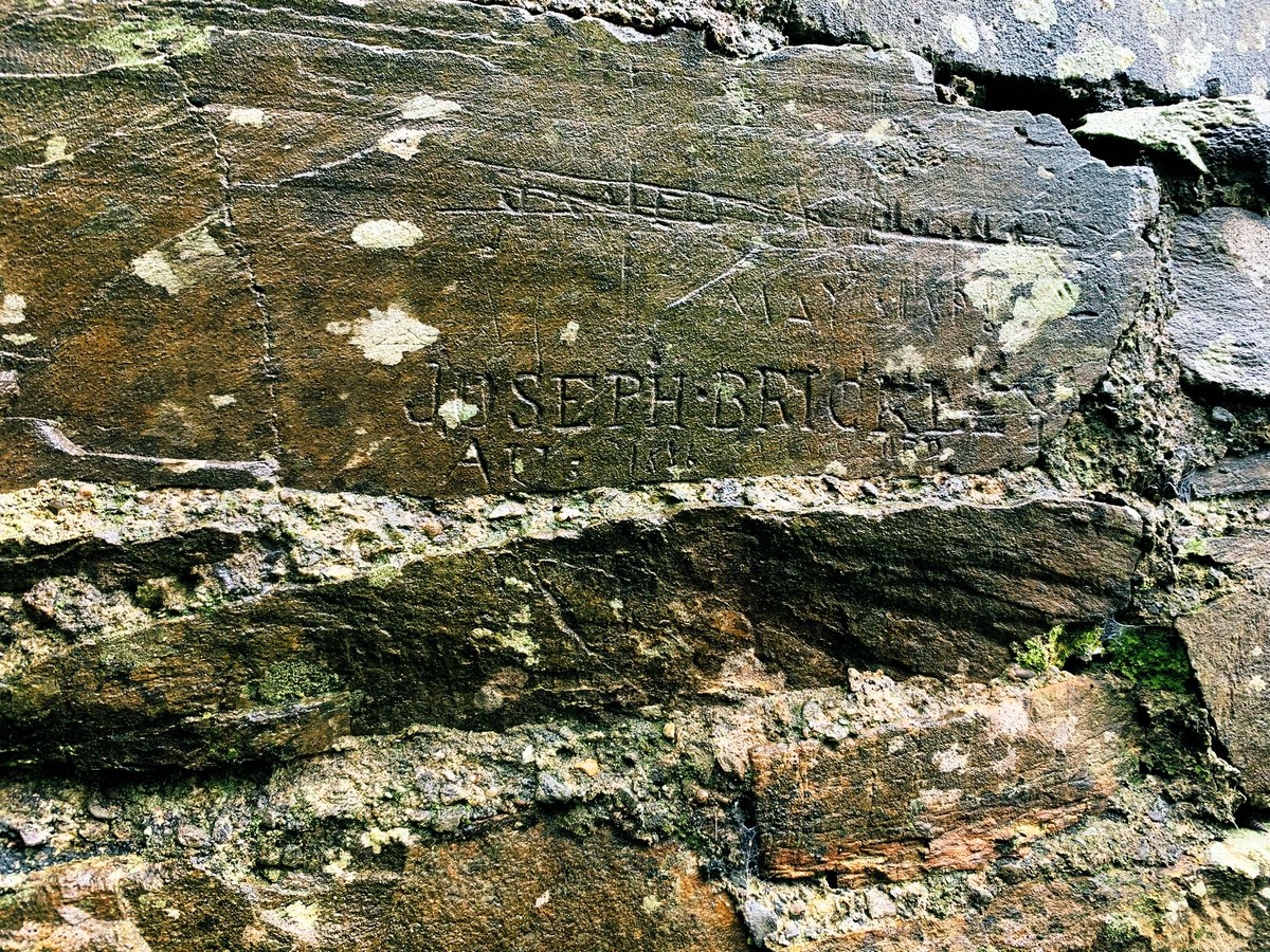A name carved in stone found in Strangford today. Joseph Brick…