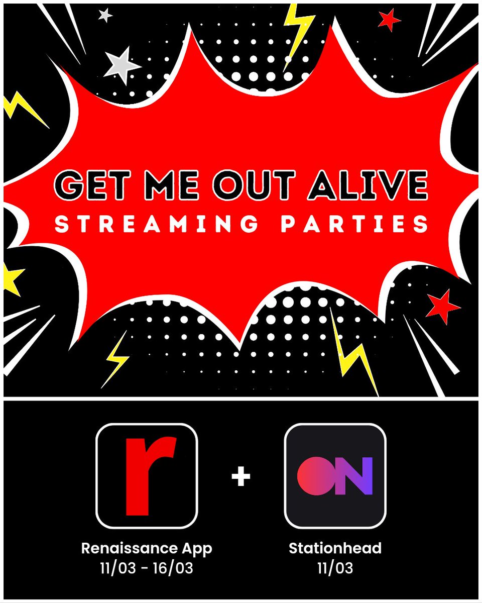 candersnation's tweet photo. It’s time for our Stationhead Streaming Party!!
Come join us for one hour and chat while we listen to #GetMeOutAlive 💥
🔗 https://t.co/weY8DxJ0CR https://t.co/QJQzK946mi