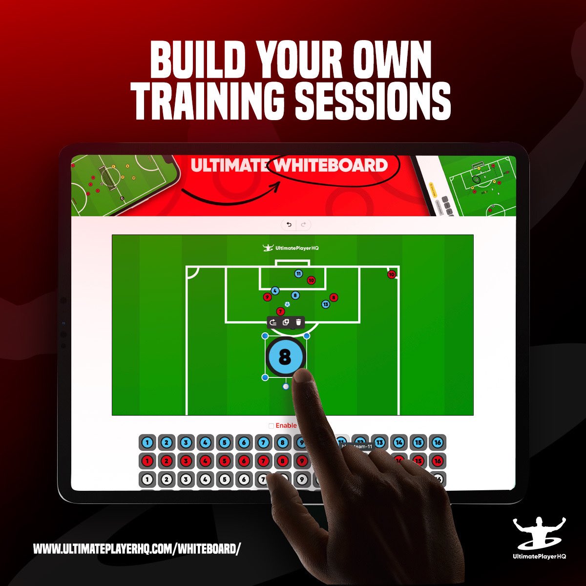 Perfect Planning Tool for Clubs and Individual Coaches. Design, share and present your session activities. Visit: UltimateplayerHQ.com