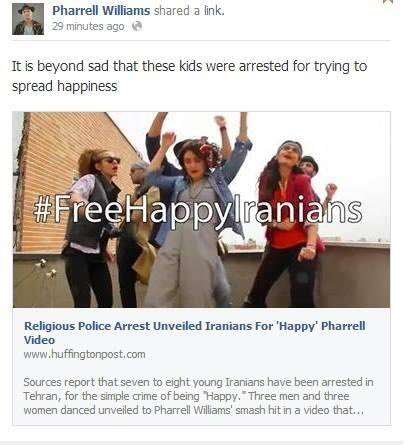 KhaleShabnam's tweet photo. On 2014 a group of young Iranians danced on a roof top with Pharrell Williams song; Happy. Immediately after posting the video they got arrested by #IR.
#DanceForFreedom
#FreeIran
#WomanLifeFreedom
#IRGCterroirsts https://t.co/63m1QvyD9S