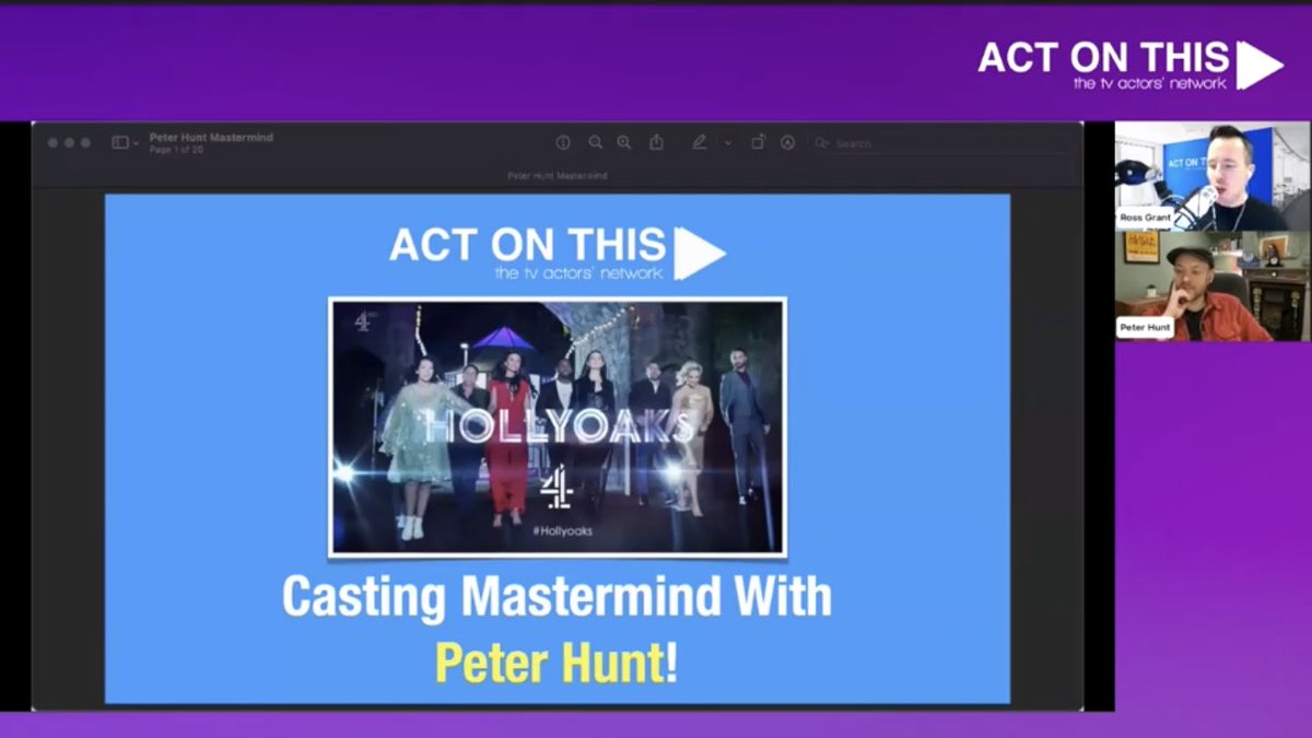 Lucy_Moon_292's tweet photo. Another incredible @ActOnThisTV podcast recently with the incredible @thepeterhunt from @Hollyoaks. Thanks once again @rossagrant and @LeePetcher for the amazing content as usual 😊❤️🎭
#actonthis #castingdirector #podcast #firsttvcredit #actresslife #autisticactress https://t.co/yTY1qeFJ8u