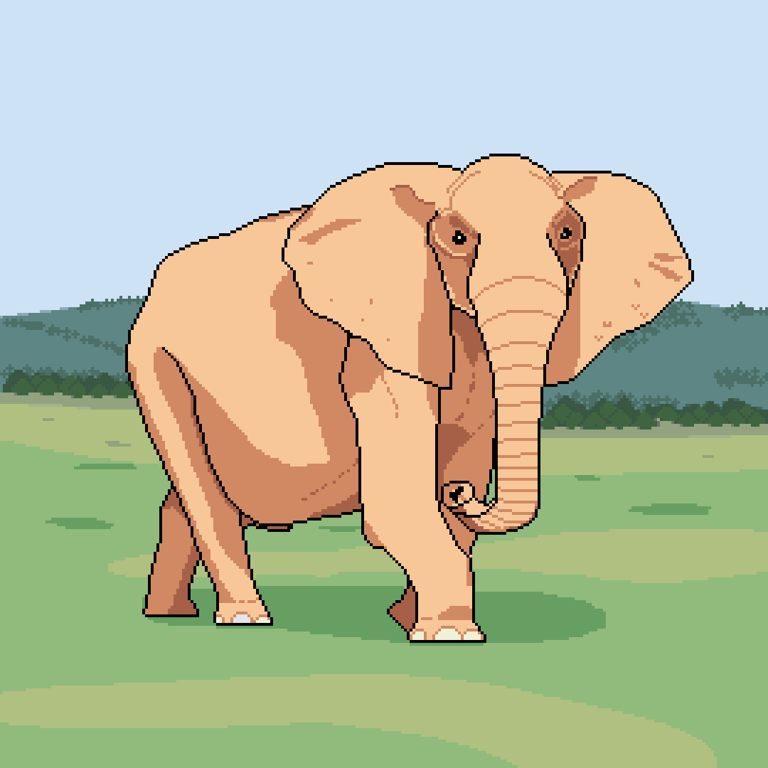 jpcerrone's tweet photo. elephant #pixelart #pixelartist https://t.co/VqeHUw7K1z