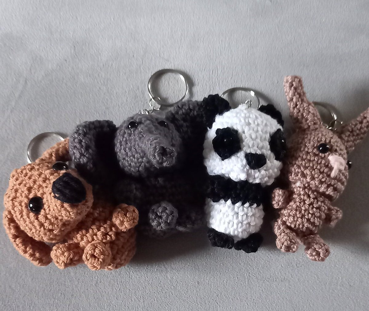 WoolWunderful's tweet photo. Excited to share the latest addition to my #etsy shop: Crochet Animal keyrings, cotton keyrings, animal keyrings https://t.co/Ks8BkDtreg #black #white #cottonkeyring #animalkeyring #crochetanimal #cottoncrochet #crochetrabbit #crochetelephant #crochetpanda https://t.co/2Y1VfF5dDX