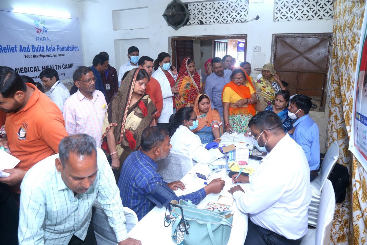 RABAFoundation's tweet photo. RABA Foundation successfully held today its free health camp at Kotla Mubarakpur, New Delhi as part of its Health project. Donate now (even small gifts help!): https://t.co/F8ZLvnx9V1

#healthcamp #MedicalCamp #healthawareness #healthcare https://t.co/8hFkJPFR8y