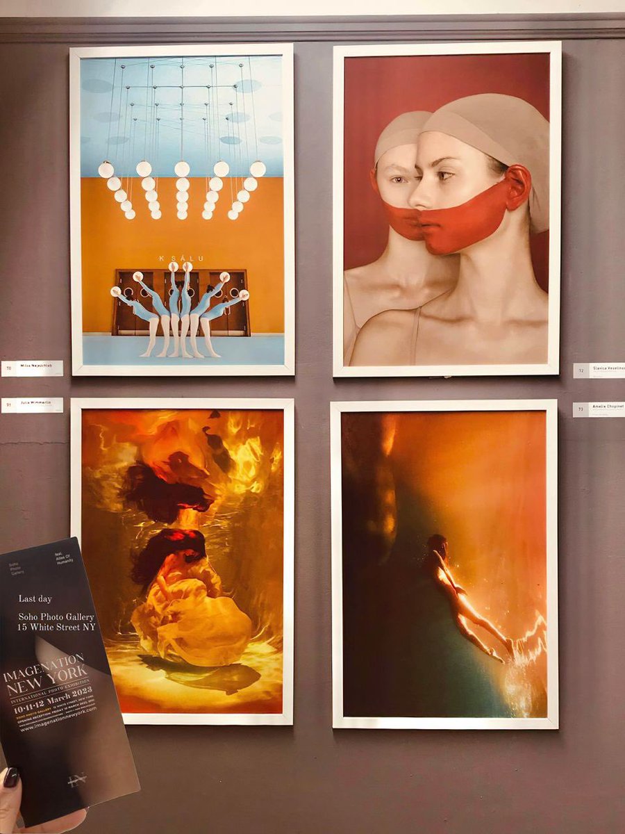 MariaAndriichuk's tweet photo. Brilliant  work  by super talented artist and my friend Julia Wimmerlin @juliawimmerlinart @juliawimmerlin, exhibited in NY, Soho Photo Gallery, IMAGENATiON, me as a model.

💙💛Congratulations!!! Bravo!💙💛
I am very proud of You! 
💙💛 https://t.co/nJhMt6E17Y
