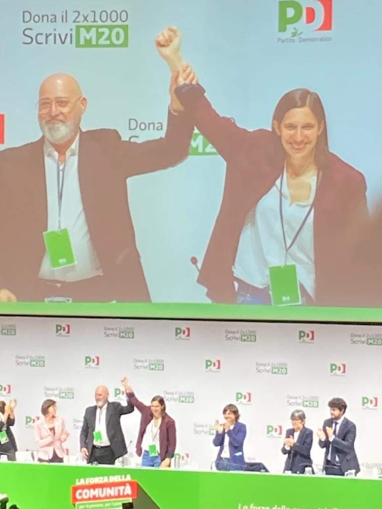 Buon lavoro ad <a href="/ellyesse/">Elly Schlein</a>, proclamata nuova segretaria del #PD. Auguri anche a <a href="/sbonaccini/">Stefano Bonaccini</a> eletto presidente. Felici per questo nuovo corso fondato sull’unità. Un PD determinato e attrattivo, capace di porre al centro le idee e mobilitare le persone