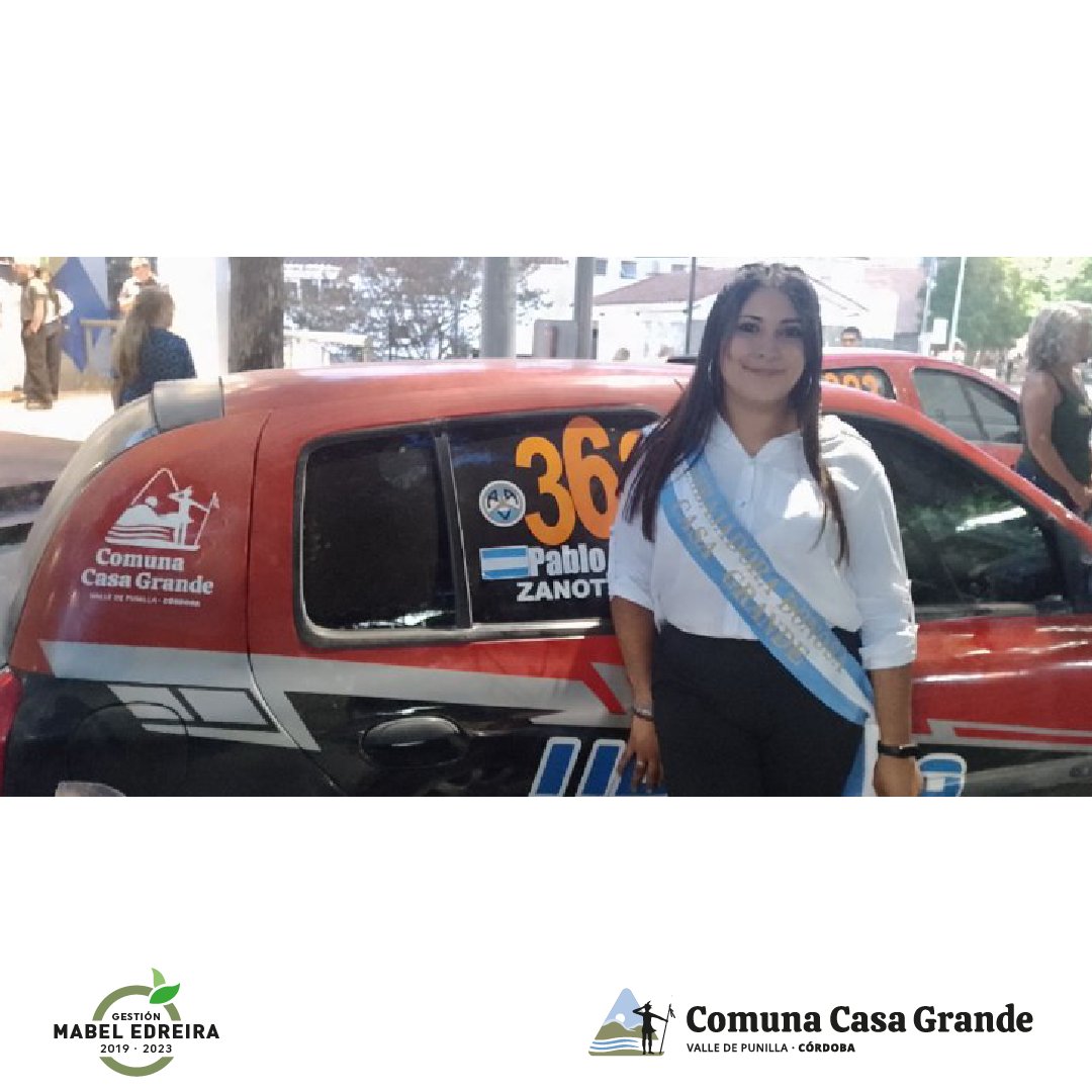 CasaGrandeComun's tweet photo. Casa Grande presente en el Rally Cordobés que se desarrolla este finde en La Falda.
La Jefa Comunal Javier Dieminger compartieron ayer el momento de la largada simbólica, donde el auto Clio categoria corre con nuestros logos como parte de la gestión de promoción turística. https://t.co/BapJBtkdiX