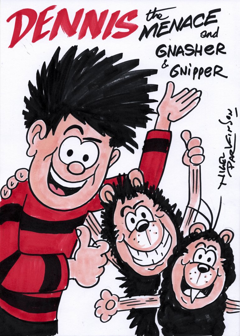 superfuturetro's tweet image. Feast your eyes on this wonderful artwork that Nigel Parkison @NPBeanoArtist created for me yesterday at the @ukcgfevents Comic and Gaming Convention in Exeter!

#comics #comicart #uk #beano #dennisthemenace #uk #britain #exeter #devon #originalart
