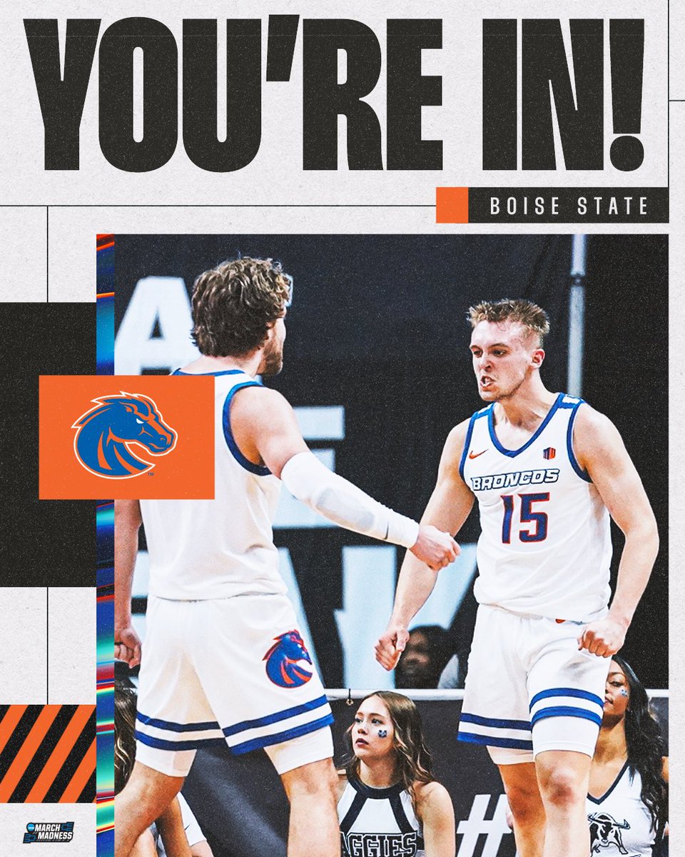 Boise State is DANCING! 🕺 #MarchMadness @BroncoSportsMBB