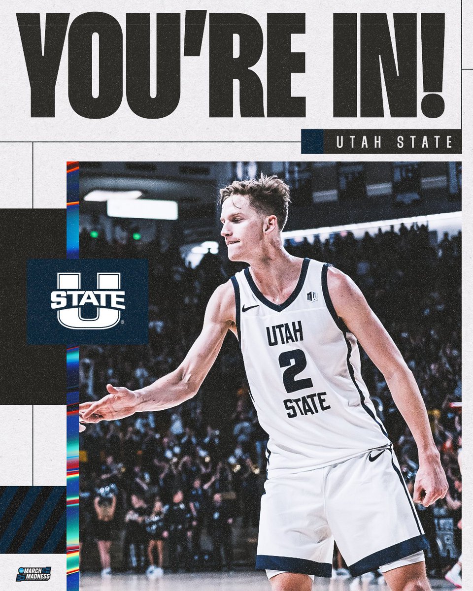 Utah State is DANCING! 🕺

#MarchMadness <a href="/USUBasketball/">USU Men's Hoops</a>