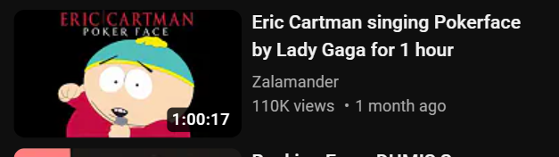 youtube is  odd sometimes