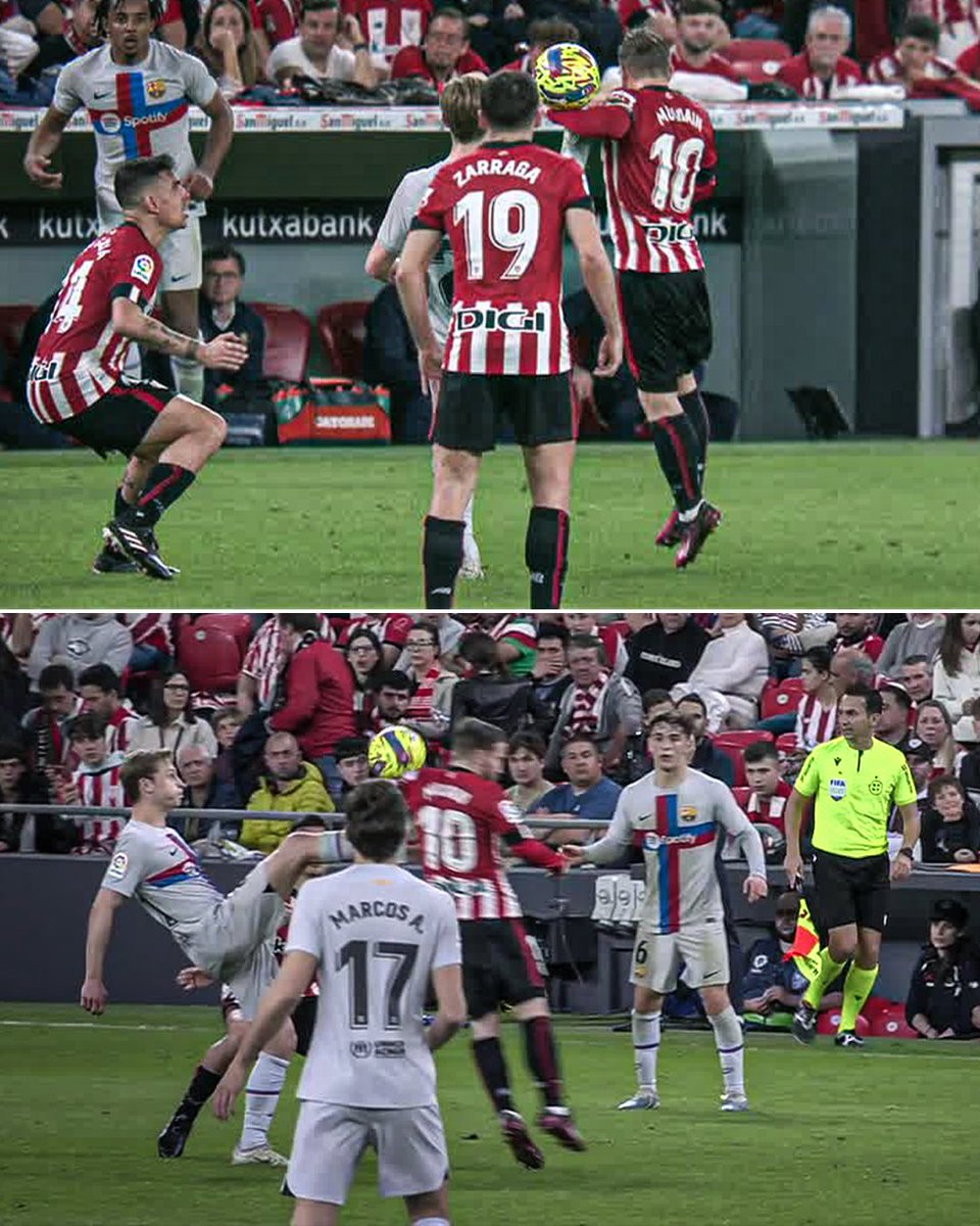 ESPNFC's tweet photo. Inaki Williams' equalizer vs. Barca was ruled out by VAR because of a handball in the build up of the goal. https://t.co/8wj0cAm05z