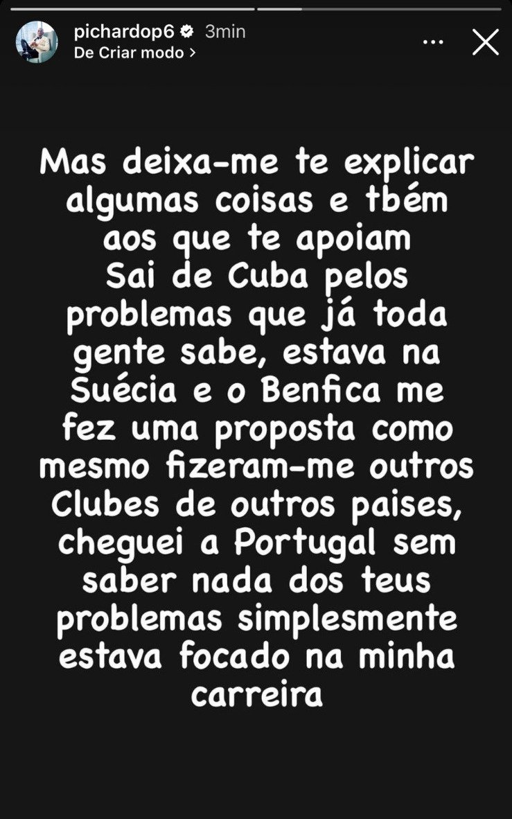 CabineSport's tweet photo. Pichardo responde a Nelson Evora: "Não sou uma prostituta nem tu que saíste mal do clube porque te ofercerem mais." https://t.co/GZPmW3ZKpM
