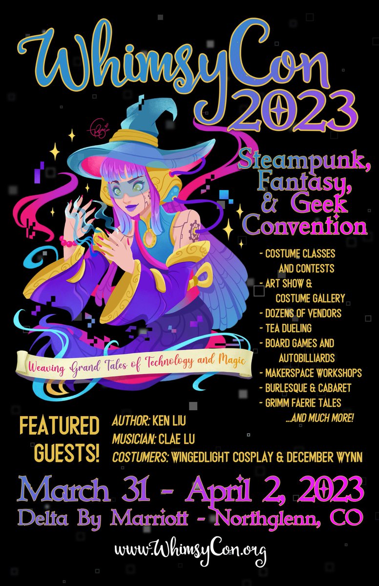 Whimsy_Con's tweet photo. WhimsyCon 2023
March 31st to April 2nd
🎟 Buy tickets at https://t.co/jUU6CNWO3Y
•
#whimsycon #whimsycon2023
🎨 Art by @gladzykei https://t.co/IAltVgWisN