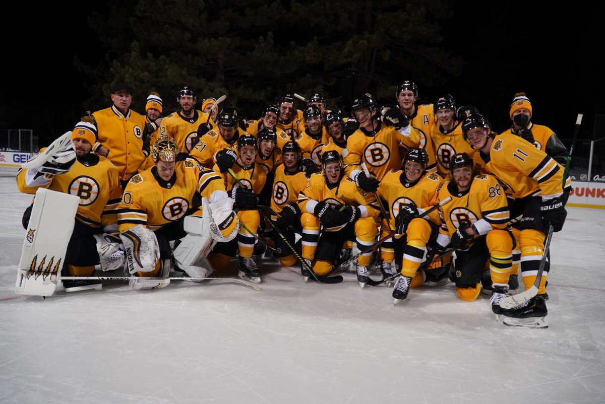 Gotta thank the @nhl and <a href="/NHL/">NHL</a>Bruins for making this game possible what an unreal experience! Felt like playing on the pond again and unreal playing at night ! One for the books!