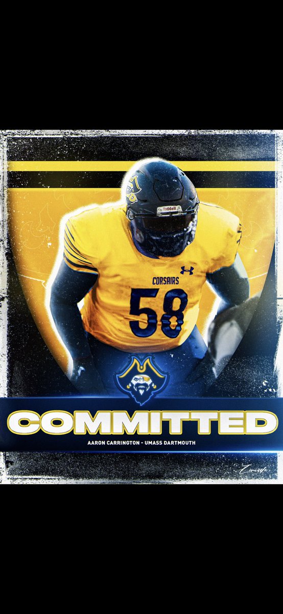 ThaCannonBall58's tweet image. After a great talk with Coach Sylvester I am honored and blessed to announce my commitment to UMass Dartmouth. I want to thank my family and friends for all the and support you have given me. “Last but not least, I wanna thank me” I love you all. @UMASSDCoachSly @CorsairFootball