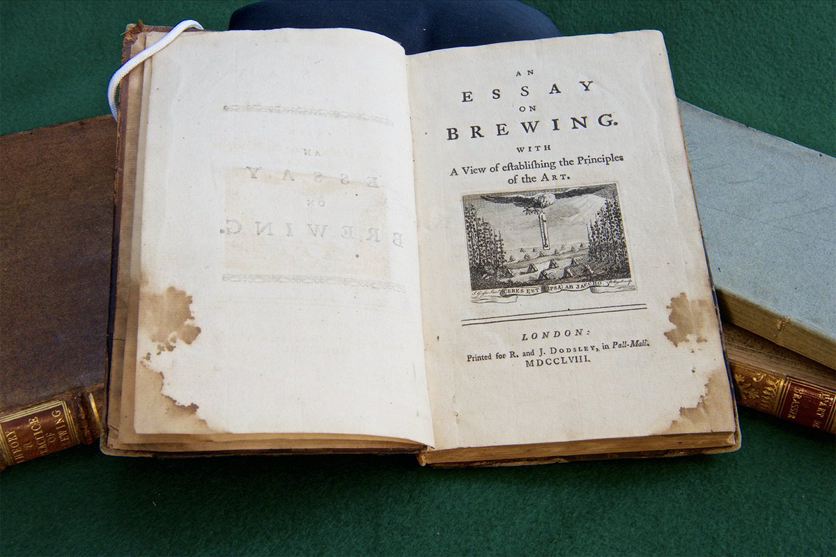 An Essay on Brewing, with a View of Establishing The Principles of the Art published in 1758 is the first practical guide that applies the principles of early chemistry to malting and brewing.   The author was in Hampstead, then a village  north of London. ow.ly/fyp950N9bt9