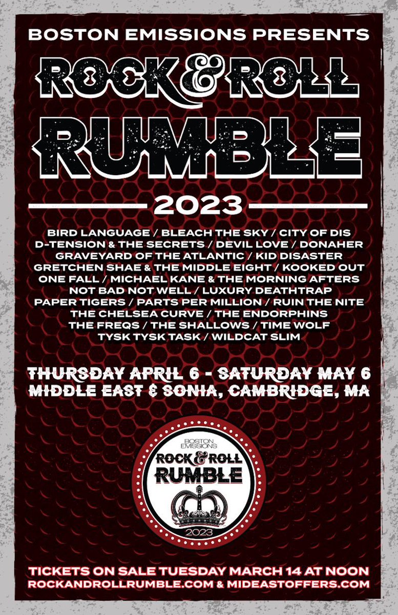 Hey, this is pretty exciting: <a href="/DonaherTheBand/">DONAHER</a> was selected as part of the “Class of 202 for this year’s <a href="/rocknrollrumble/">Rock & Roll Rumble</a> in Cambridge, MA! 

<a href="/Vanyaland617/">Vanyaland</a> has all the details for you: vanyaland.com/2023/03/12/roc…