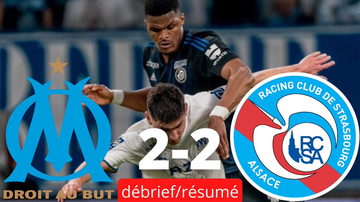 actu_ballonrond's tweet photo. 🔴MARSEILLE 2-2 STRASBOURG🔴 ( résumé et debrief ) Nul mériter pour Strasbourg ! On est juste nul !!!!
👉 https://t.co/JXn57x3iTB
#TeamOM #OMRCSA #marseillevsstrasbourg #Strasbourg #mbemba #aholou https://t.co/Pw1cGVvAZj