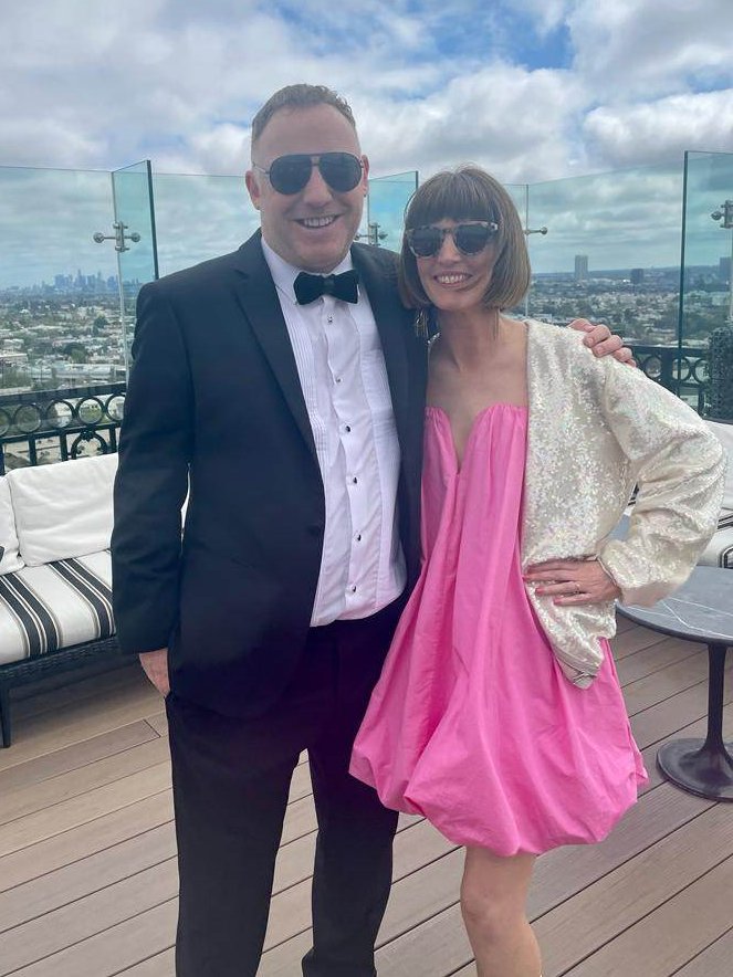 Nell & Robert from #BreakOutPictures getting set for the big night tonight at #Oscars95 
Stay tuned for more pics!
#AnCailinCiuin #OscarNominations2023 🎬