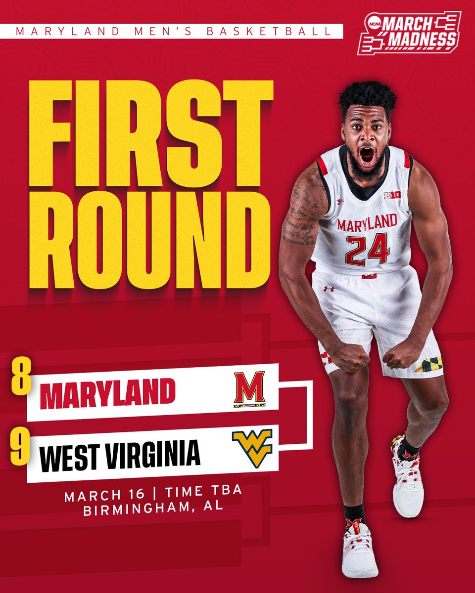 TerrapinHoops's tweet photo. A border battle in the first round

LETS GOOOOO MARYLAND 👏👏

➡️ https://t.co/1IG7lRvSzR https://t.co/WI86SqmYK8