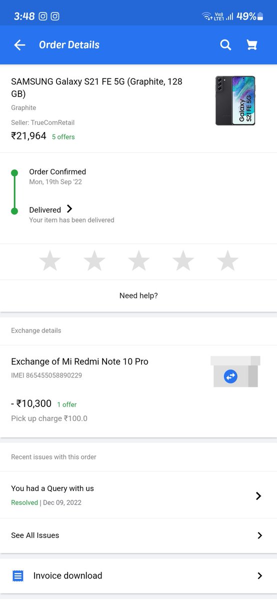 shreehari619's tweet photo. @Cdry_98 @naman_nan I bought it on September 2022 and it's  a value for money phone. https://t.co/pD2k7Fr1nt