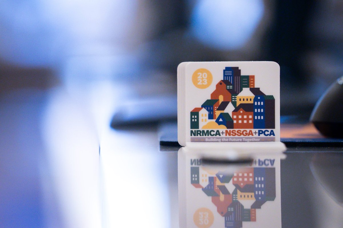 The Joint @nrmca @PCA_Daily and NSSGA Annual Convention is ready to get started! We're excited to see our members and #aggregate industry peers here in Las Vegas. #RocksBuildAmerica