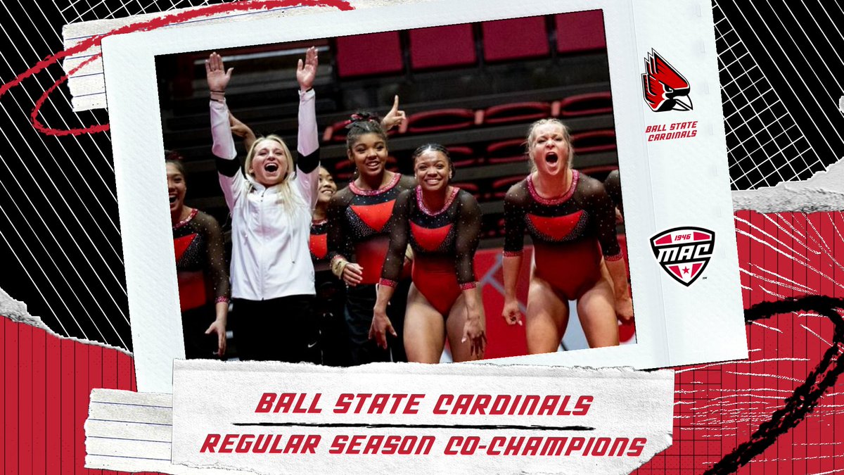 CHIRP CHIRP!🏆

Ball State has earned themselves a share of this year's  Gymnastics Regular Season Championship‼️

<a href="/BallStateGYM/">Ball State Gymnastics</a> | #MACtion