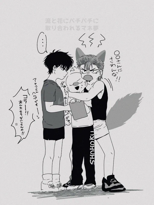 #SDプラス rkwと🌸サンドが好きでずっと描いちゃう  白ハゲ夢いる 