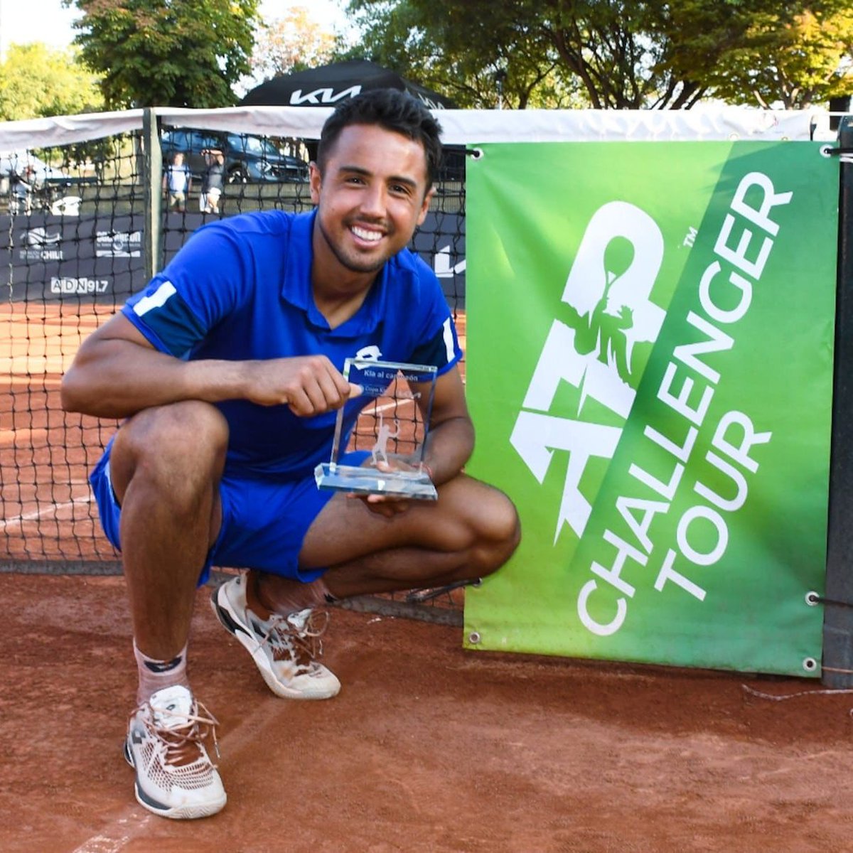 ATPChallenger's tweet photo. The smile says it all 😁 🏆

@hugo_dellien | #ATPChallenger | @KiaChallenger https://t.co/sksfssGi3t