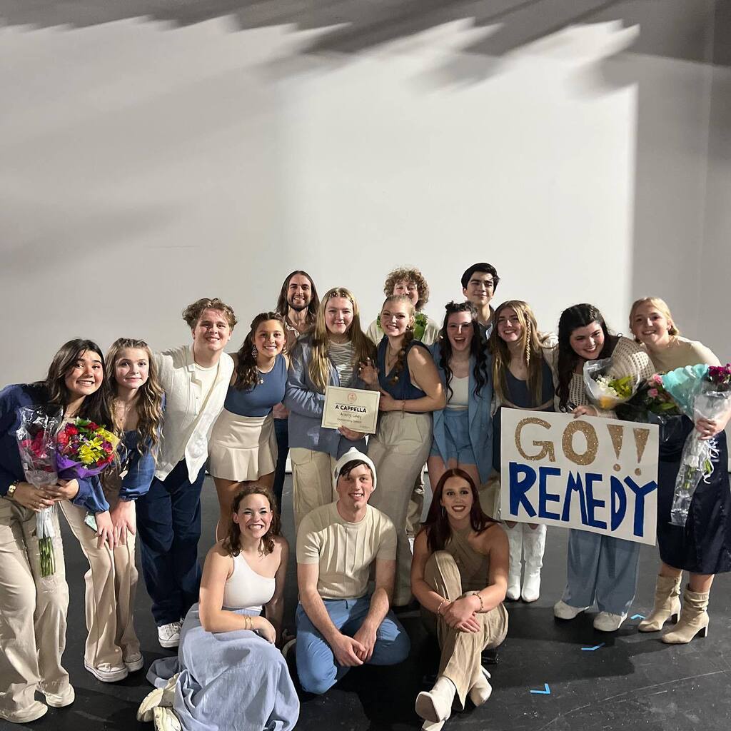 TheTalonNews's tweet photo. Remedy placed first in the ICHSA Semifinals last night and will advance to the national finals in New York! #studentacappella #goeagles🦅 https://t.co/1WzT2qZ0qc https://t.co/VjwhNvhpeC
