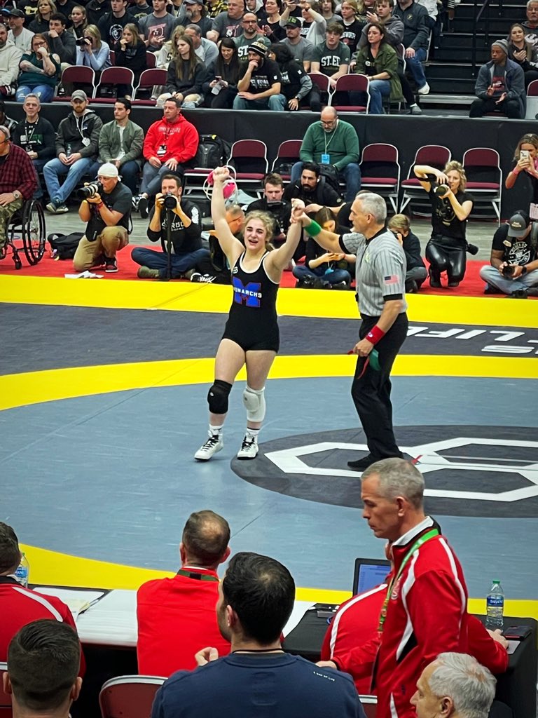 MHSMonarchsAD's tweet photo. 🤼‍♀️🏆 | CALI LENG IS A 2023 STATE CHAMPION!!! Way to go! 

#PTBM #ALLM #BeTheBenchmark https://t.co/7TbXT8CtpY