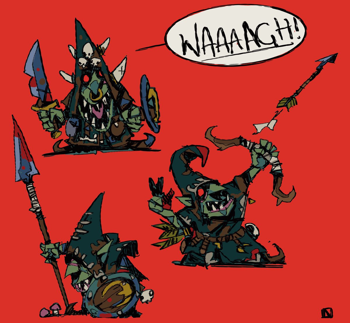 「Waaaagh! 」|Gareth Daviesのイラスト