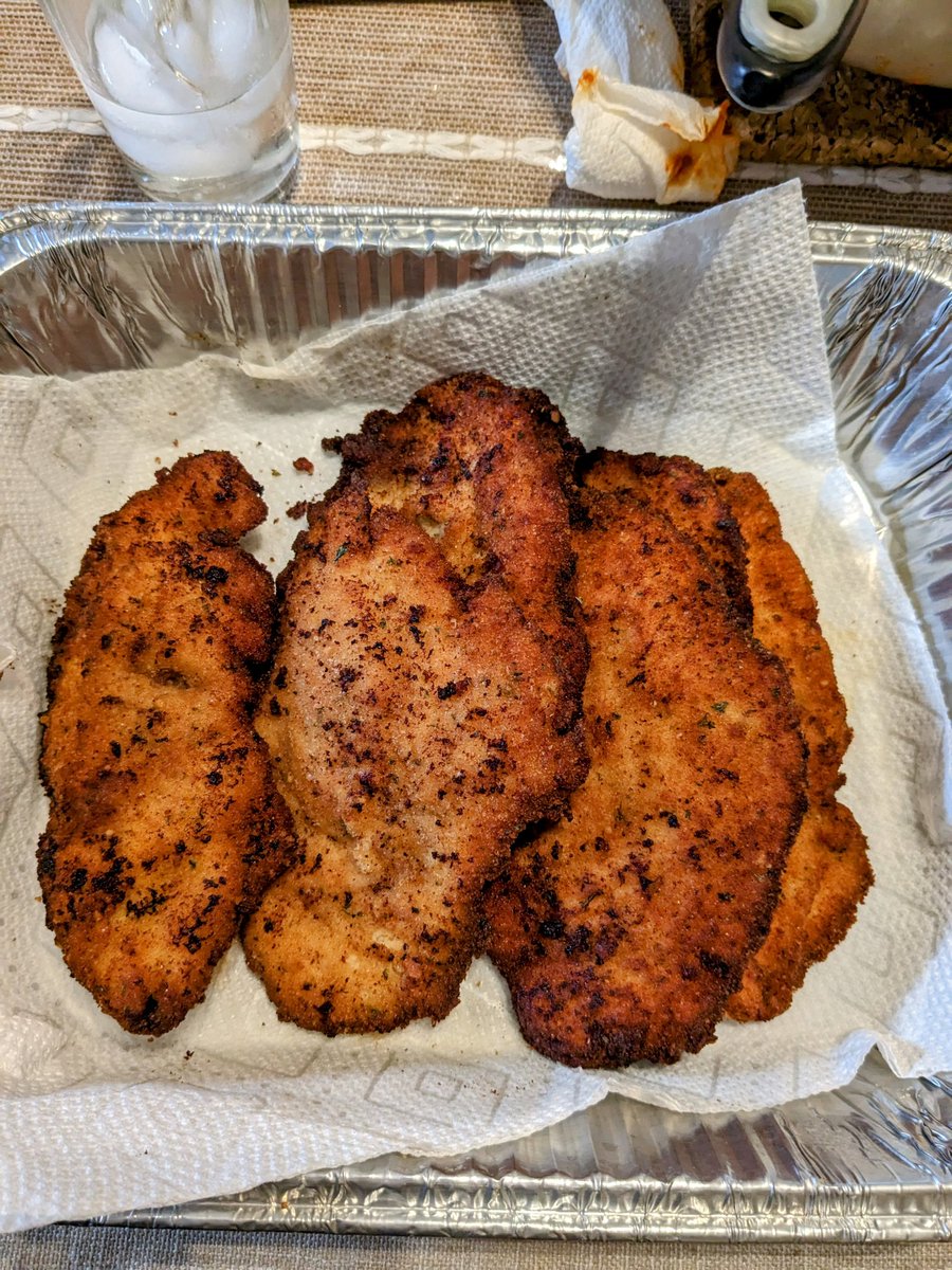 And now the chicken cutlets! #thanksmom