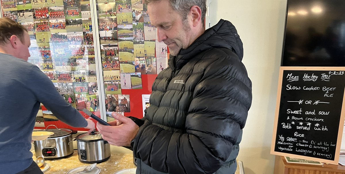 DServicesTeas's tweet photo. Another serving (or 90) of superb match teas for all the teams on Saturday. Some of the away players wanting to come back next week to play again for different opponents, not sure @HockeyWestUK will allow that though. We even fed the dragon @hockeymatchteas @DServicesHockey https://t.co/O3DcnnaSwK