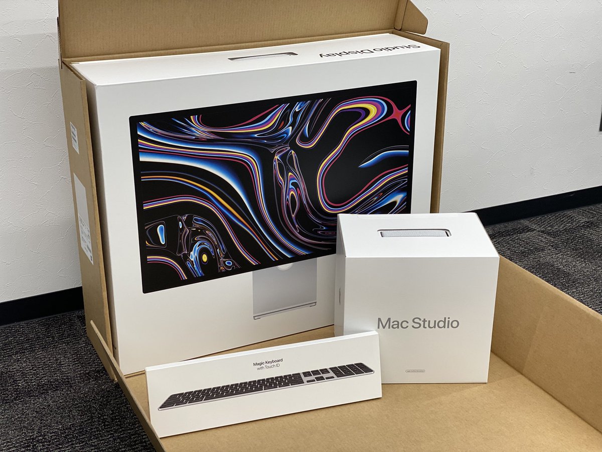 m_m_masato's tweet photo. ワクワク♪
#Mac_Studio
#Studio_Display
#マックスタジオ
#スタジオディスプレイ
#Apple https://t.co/XC33HhqeDZ