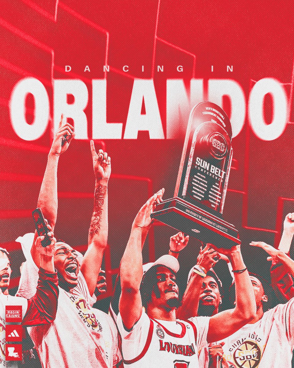 RaginCajunsMBB's tweet photo. We're taking the party to 𝐎𝐑𝐋𝐀𝐍𝐃𝐎 to take on No. 4 seed 𝙏𝙀𝙉𝙉𝙀𝙎𝙎𝙀𝙀 in the first round of the NCAA Championships!

#GeauxCajuns https://t.co/fDh06ejEEi