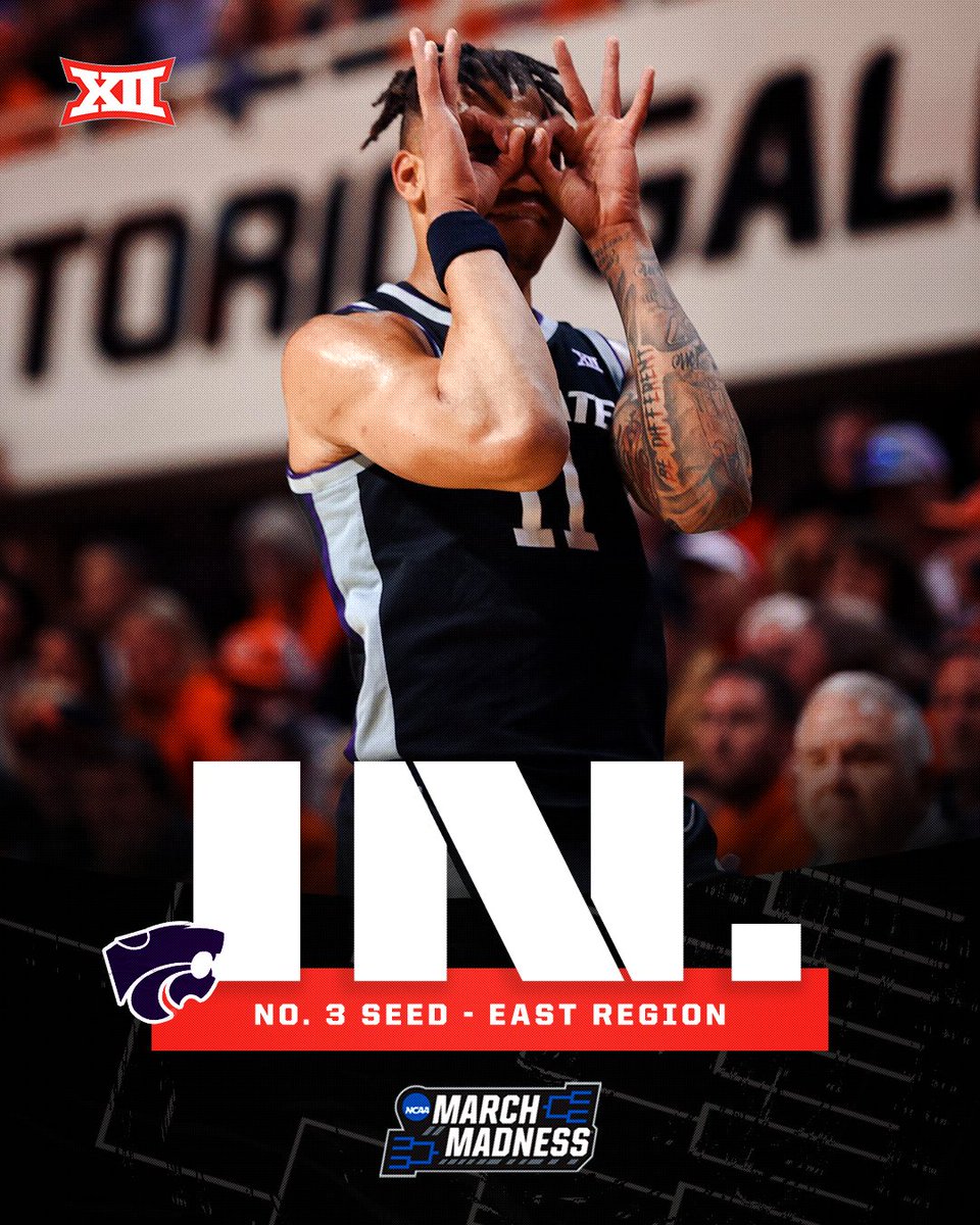 Big12Conference's tweet photo. DANCING! 🏆 #Big12MBB 

@KStateMBB x @MarchMadnessMBB https://t.co/8RXKqLUXOq