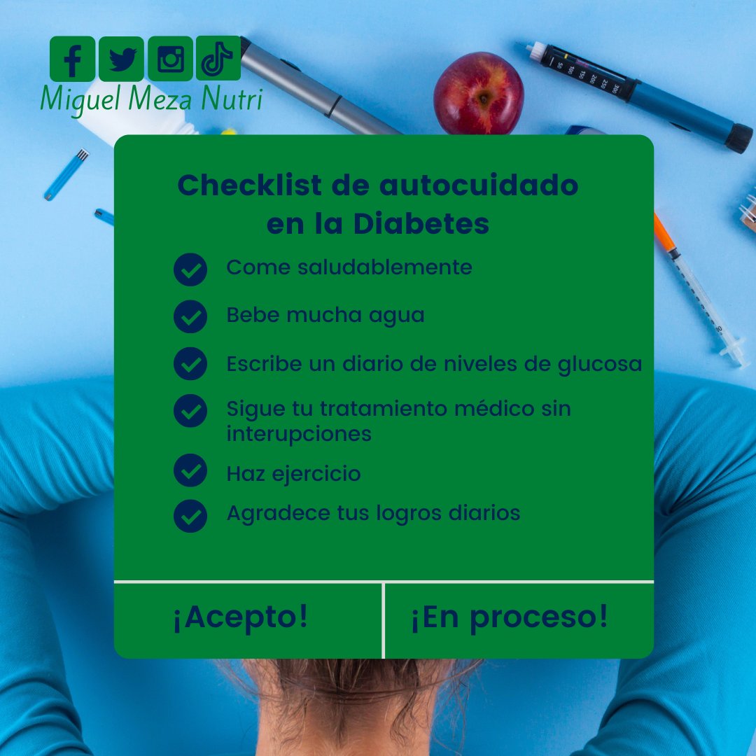 MiguelMezaNutri's tweet photo. Acciones en beneficio de tu propia salud.
👨⚕️💻📱🍏
#hipoglucemia #diabetes #diabetestipo #glucosa #insulina #vivircondiabetes #type2 #diabetic #diabetestype #salud #diabetesmellitus #insulin #glucemia #glucometro #alimentacion #nutricion #miguelmezanutri #diabetestipo2 https://t.co/NIQR9uMCqX