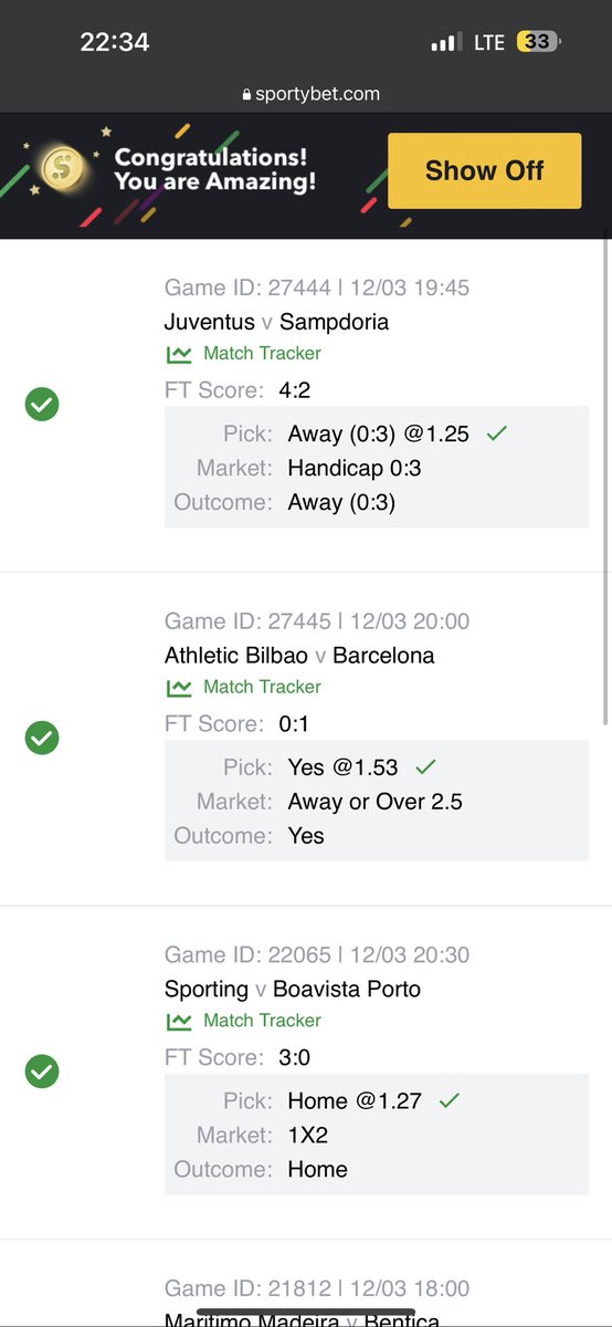 OddsVillage's tweet photo. Game Won - ✅✅✅✅✅✅✅✅✅
✅✅✅✅✅✅✅✅✅✅✅✅✅✅ https://t.co/tlHPrEgFPL