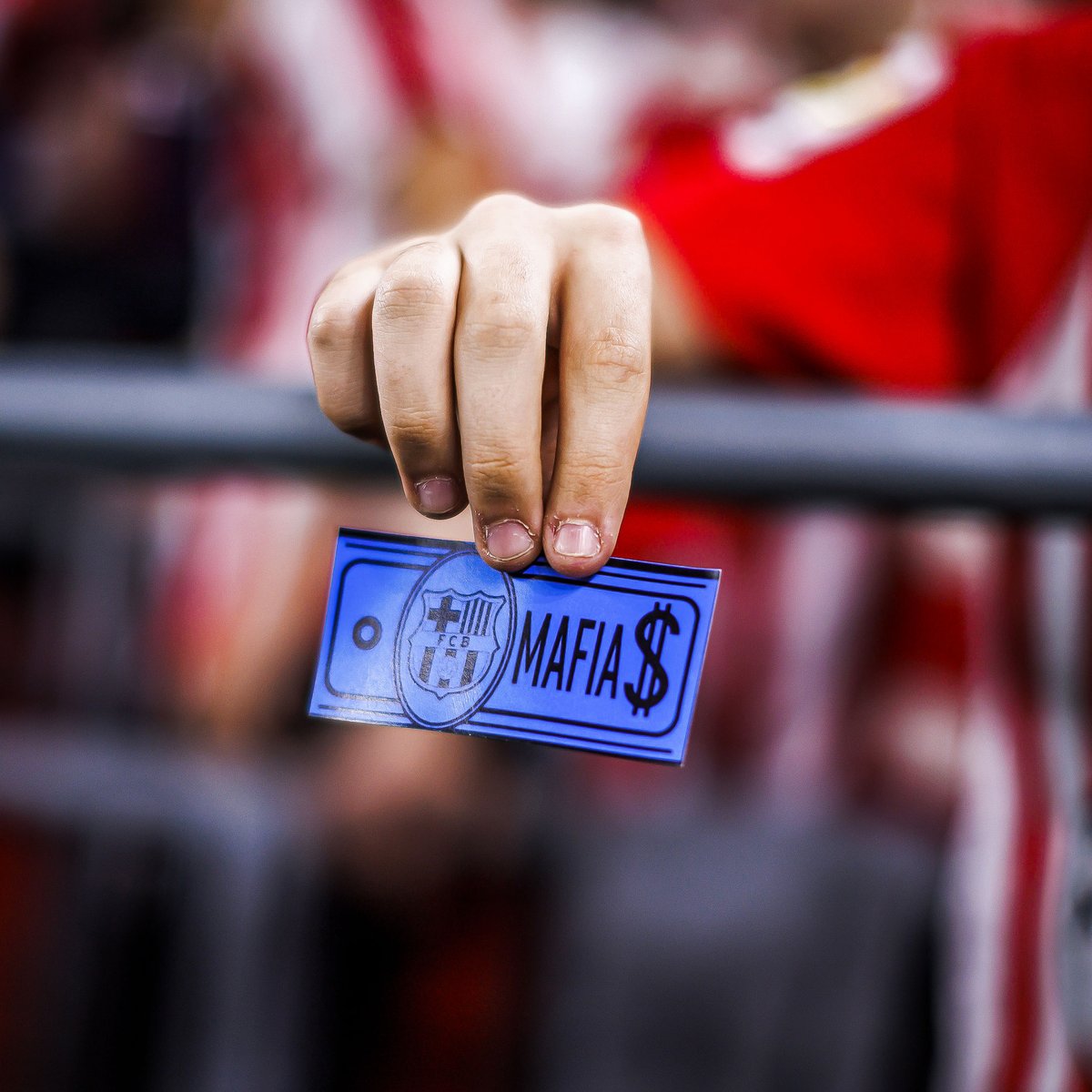 Athletic Bilbao fans threw fake money on the pitch against Barcelona in protest of their opponent's corruption charges.