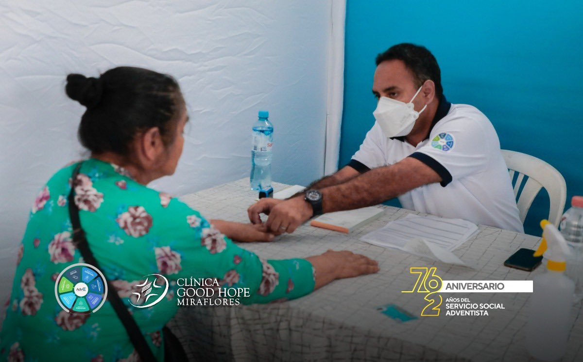 ClinicaGoodHope's tweet photo. En nuestro 76 aniversario de la CGH y 2 años de Servicio Social Adventista en Villa María del triunfo, hoy tuvimos la Campaña médica Gratuita: “Servir, Sanar y Salvar” en las instalaciones de nuestra sede del Servicio Social Adventista. Realizamos 735 Atenciones médicas en total. https://t.co/YliCNUbmyP