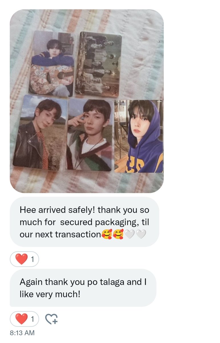 acerz97's tweet photo. Thank you so much. 💗 @cuteakozzzzzz

#acerz97_feedbacks https://t.co/qIp9aGeARM